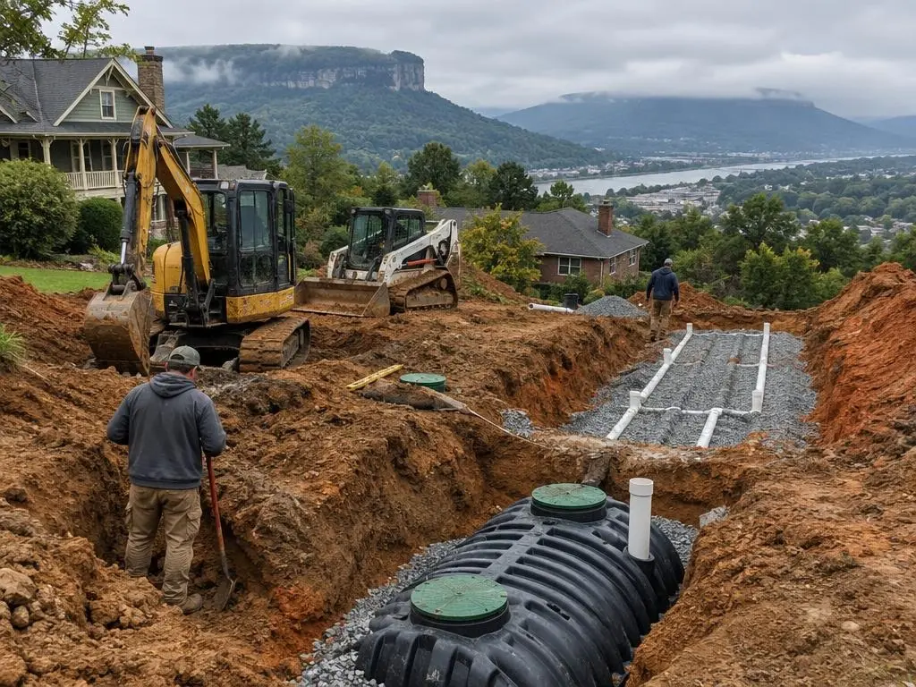 Septic & Sewer Line Excavation in Chattanooga, TN